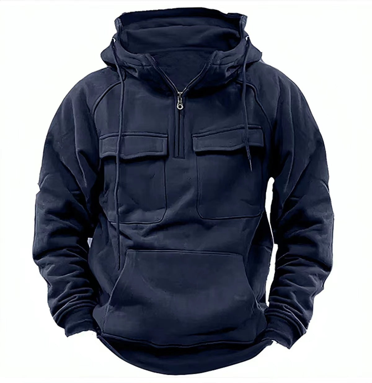 Leon - Herren Hoodie mit Brusttaschen und Kapuze