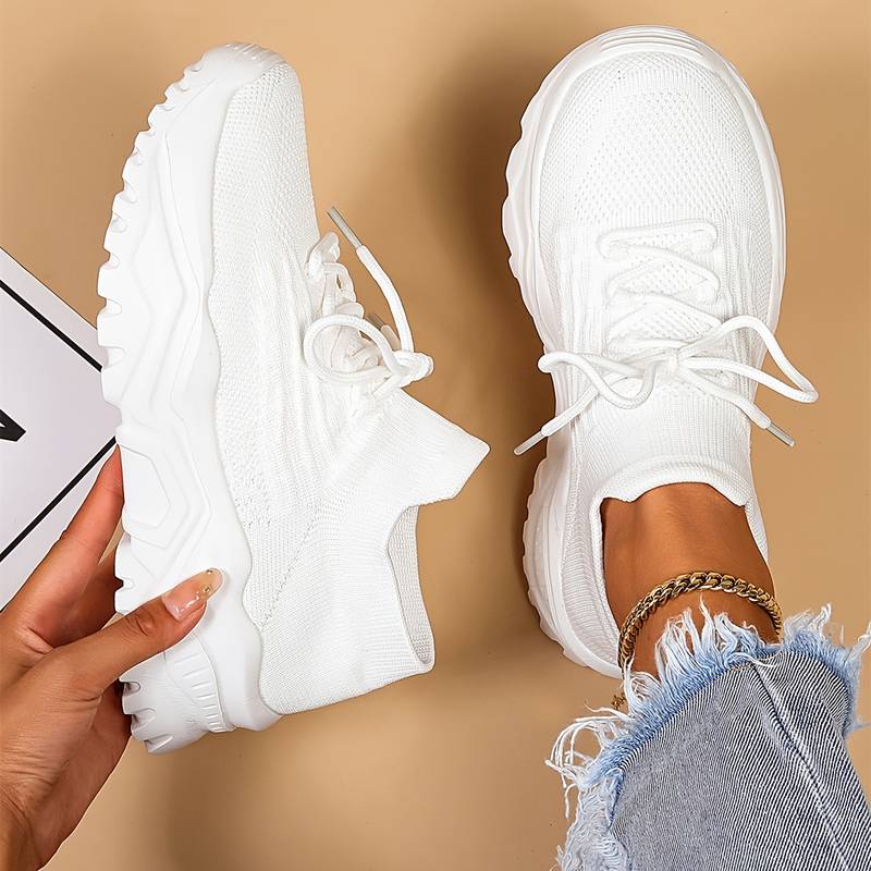 Velora – Orthopädischer Chunky-Sneaker mit Stretch-Knit