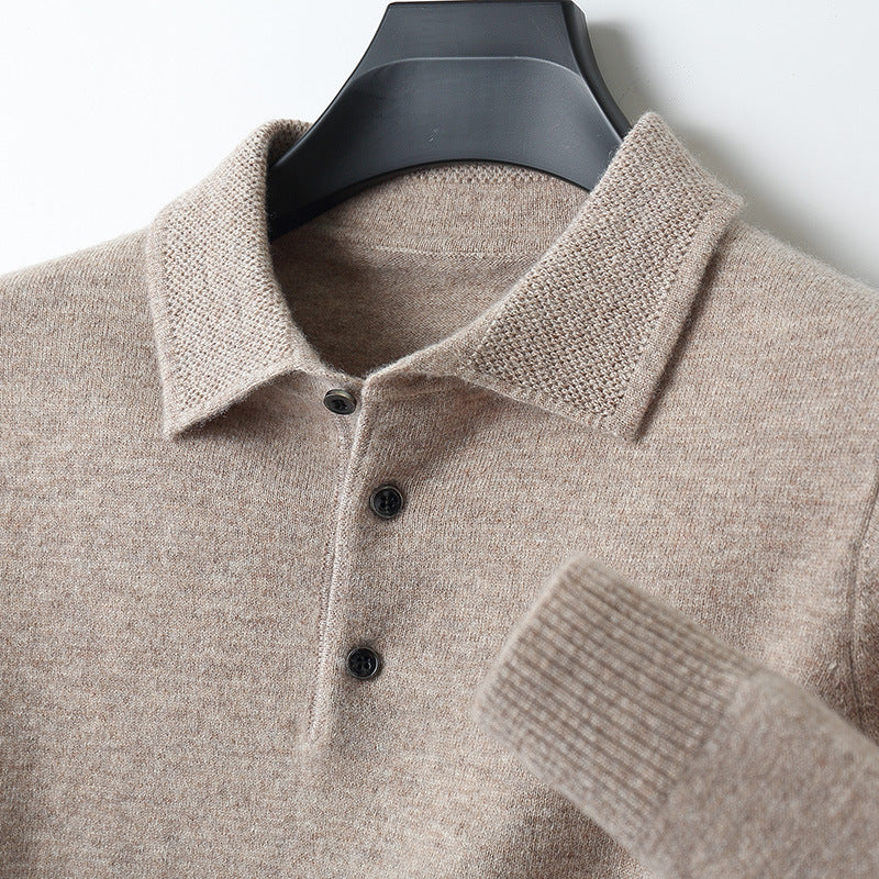 Luca – Kaschmir Polo Pullover Herren