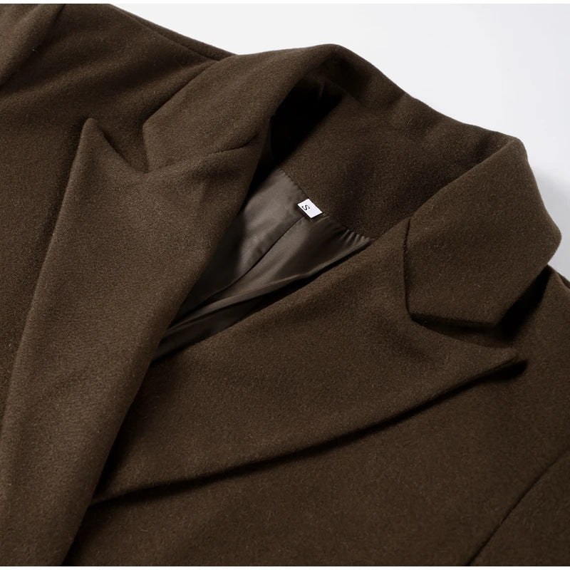 Elodie – Damen Oversize-Mantel mit Reverskragen und Knopfleiste