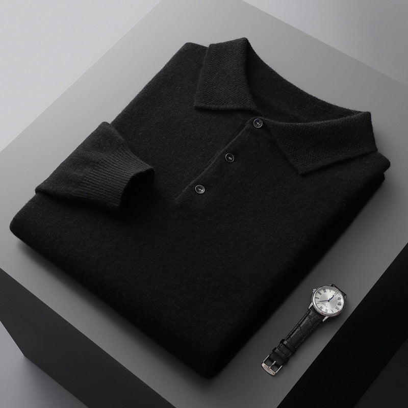 Luca – Kaschmir Polo Pullover Herren