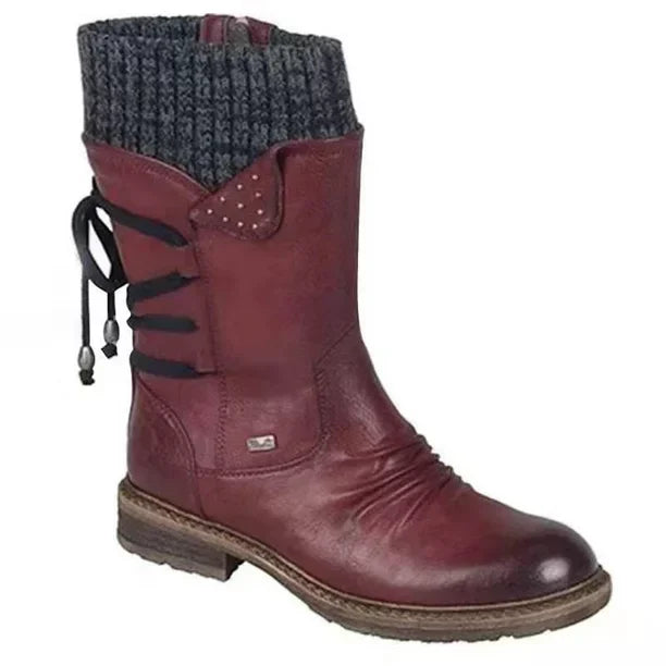 Lara – Damen Winterstiefel mit Schnür- und Zierdetails