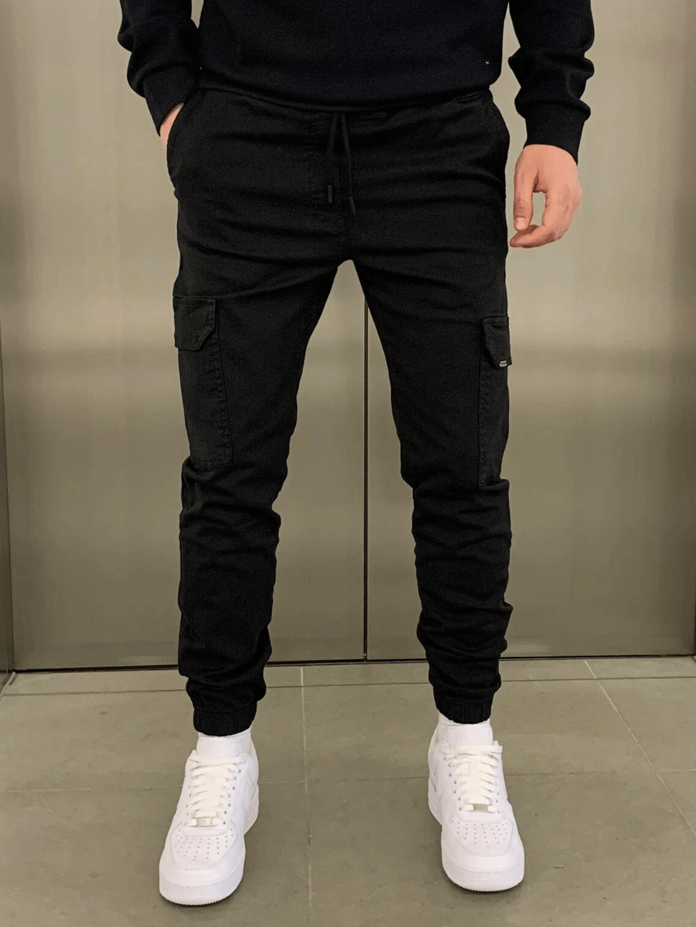 Leon – Cargo Jogpants Herren mit Elastischem Bund und Taschen