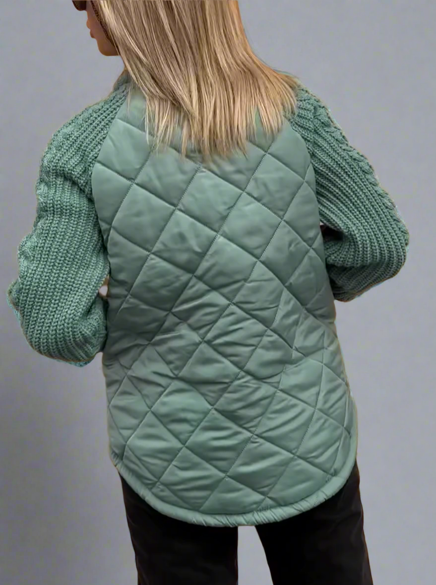 Orianna – Steppjacke mit Strickärmeln
