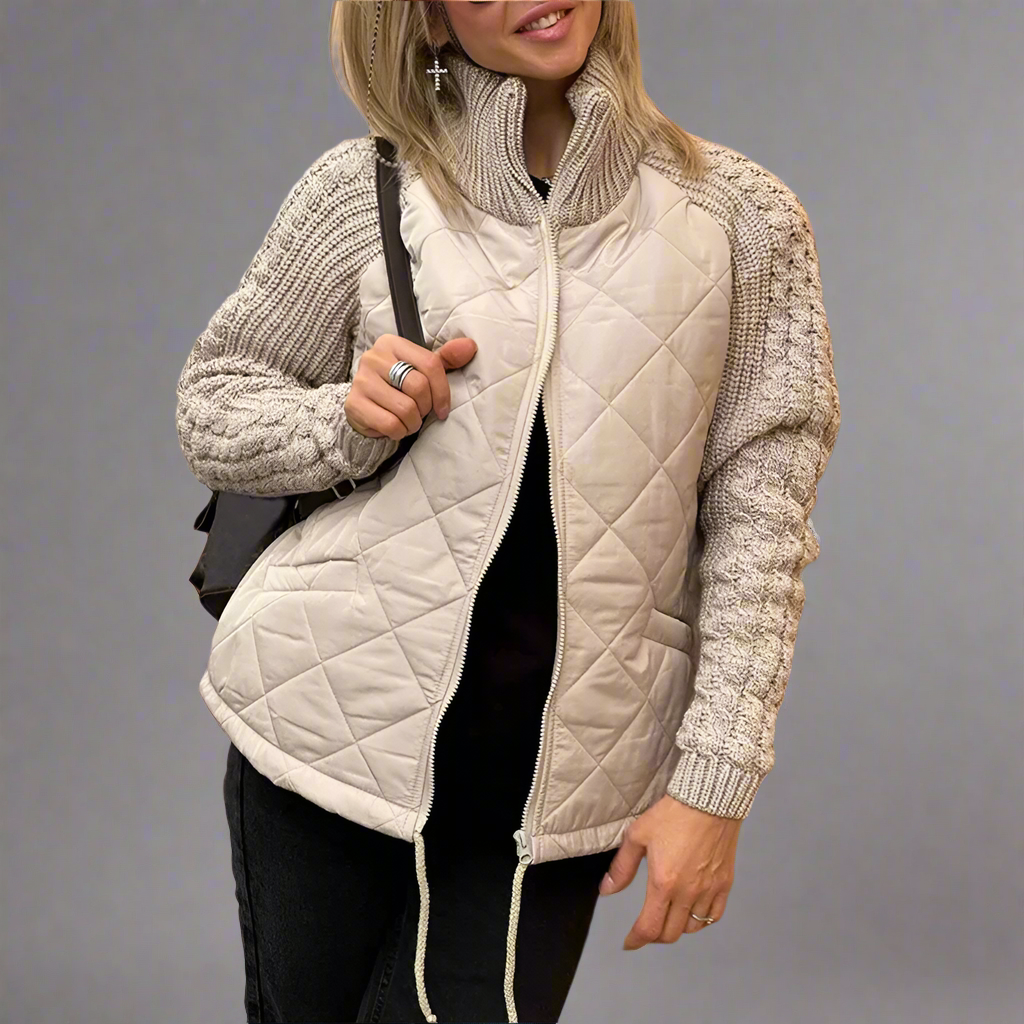 Orianna – Steppjacke mit Strickärmeln
