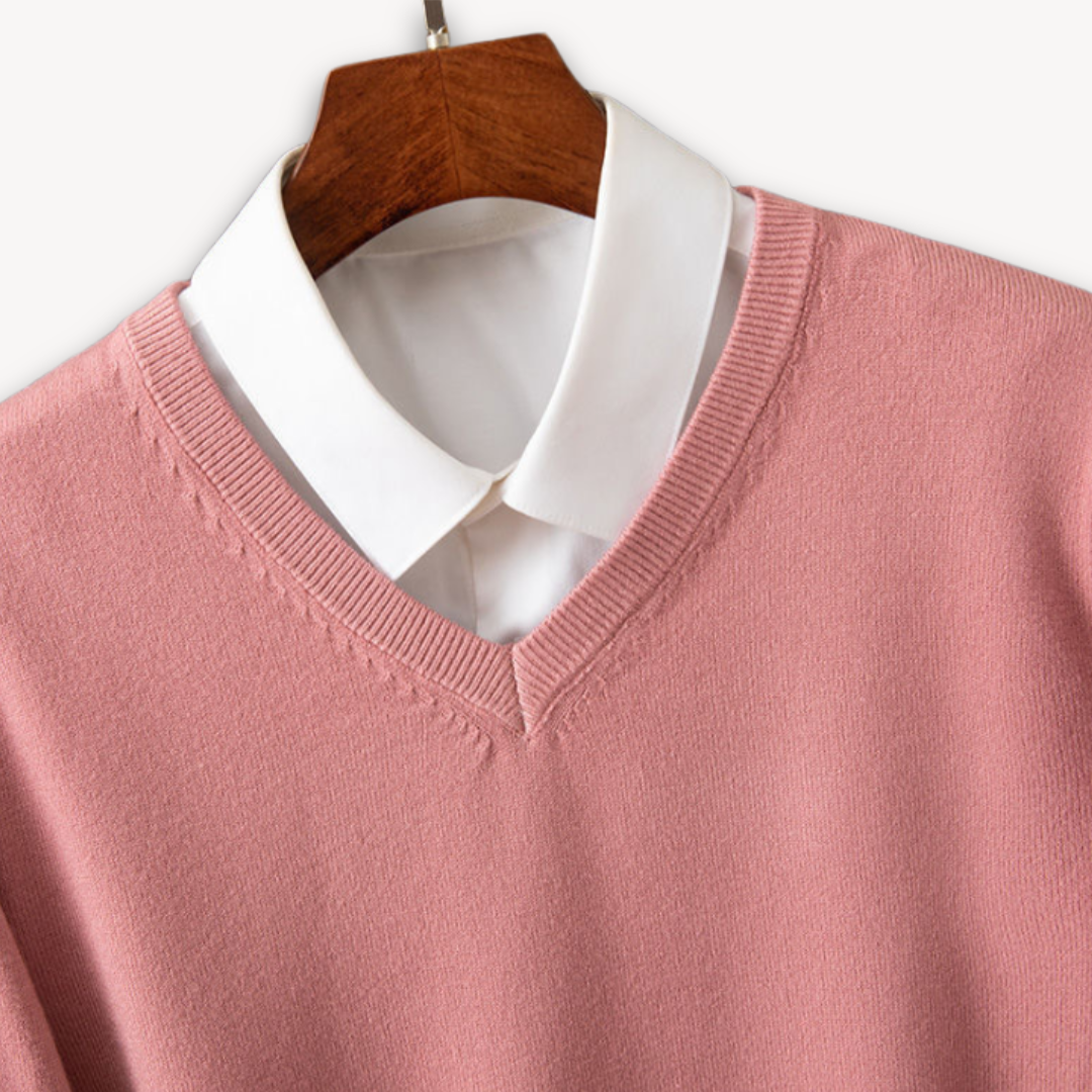 Alexander - Herrenpullover mit V-Ausschnitt