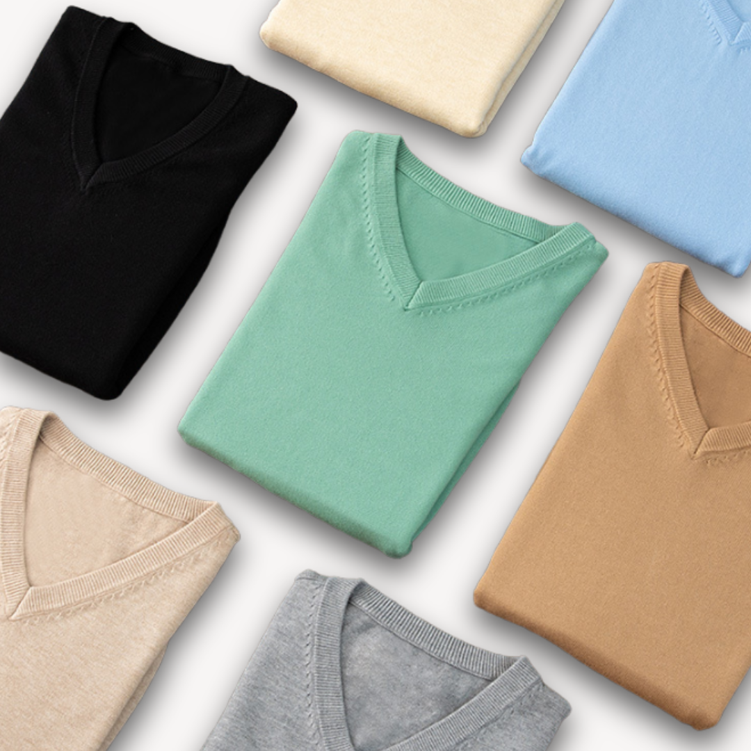 Alexander - Herrenpullover mit V-Ausschnitt