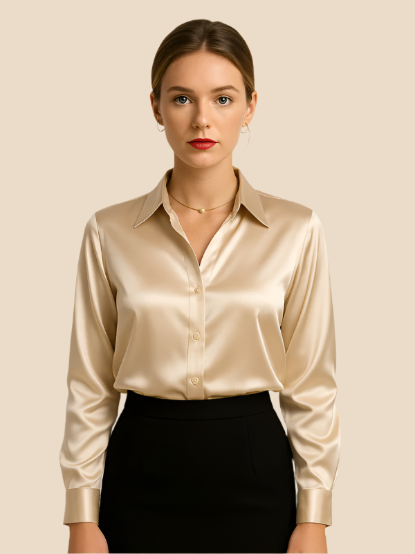 Maria - Damenbluse mit klassischem Kragen