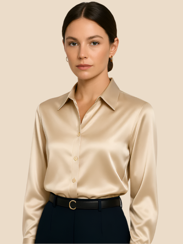 Maria - Damenbluse mit klassischem Kragen