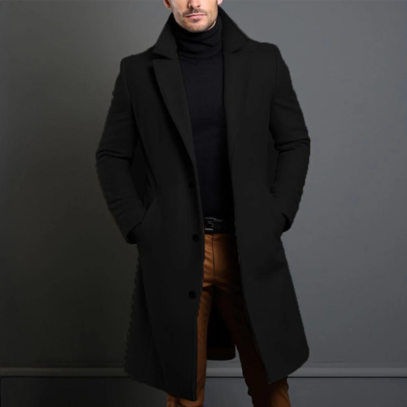 Liam – Klassischer Wollmantel Herren