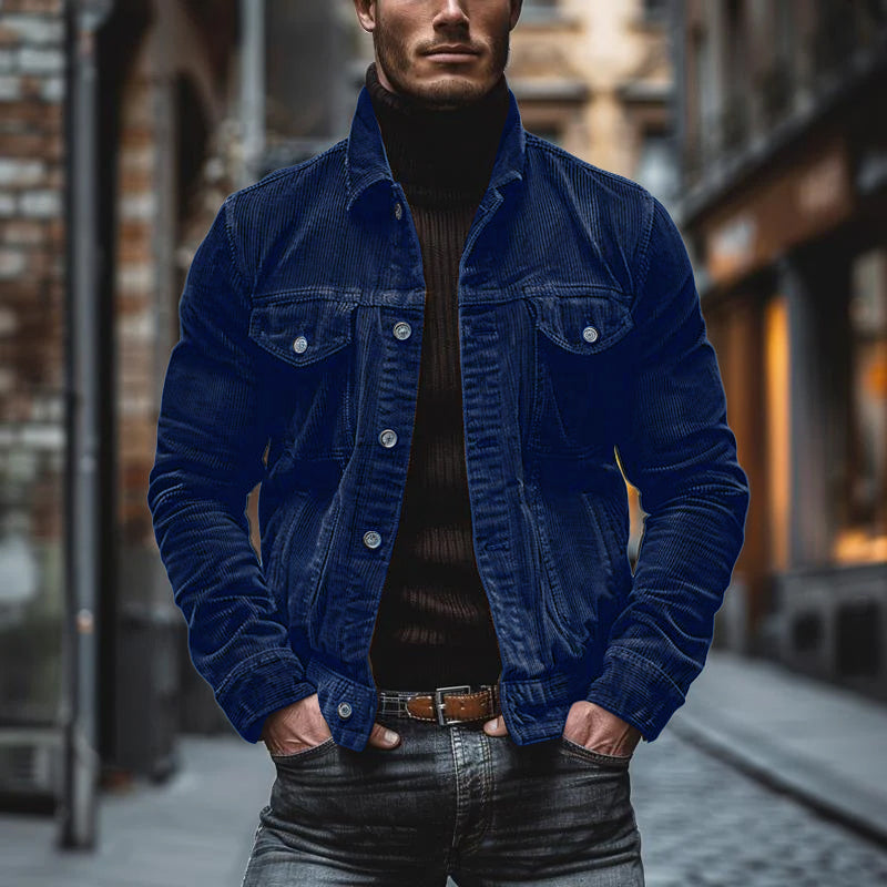 Daniel - Herren Cordjacke Übergangsjacke Freizeit