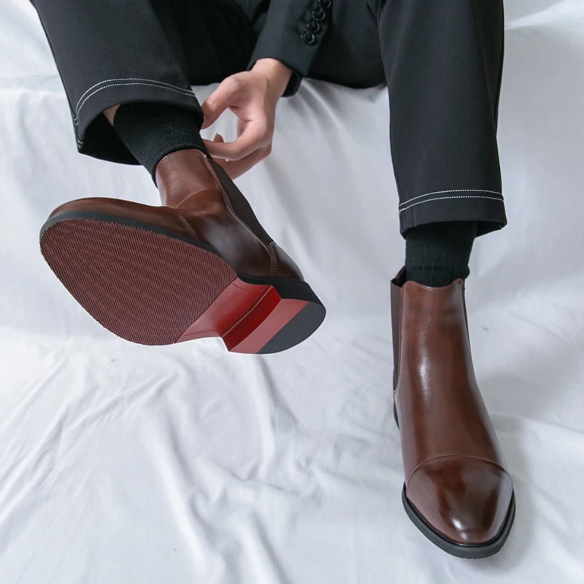 Noah – Elegante Chelsea-Stiefel aus Glattleder für Herren
