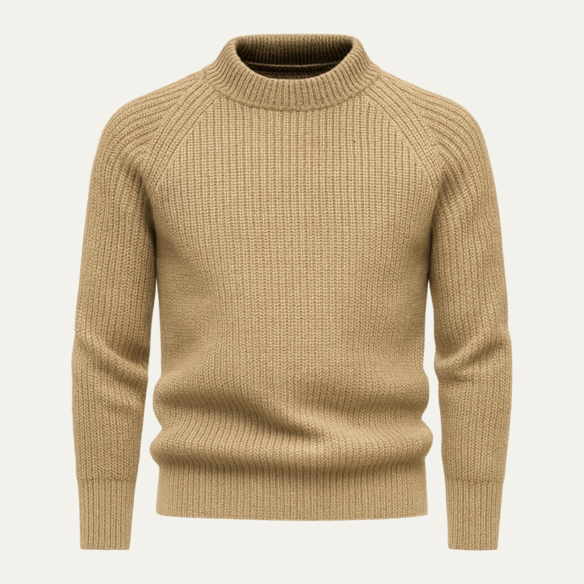 Jonas – Strukturierter Strickpullover mit Stehkragen für Herren