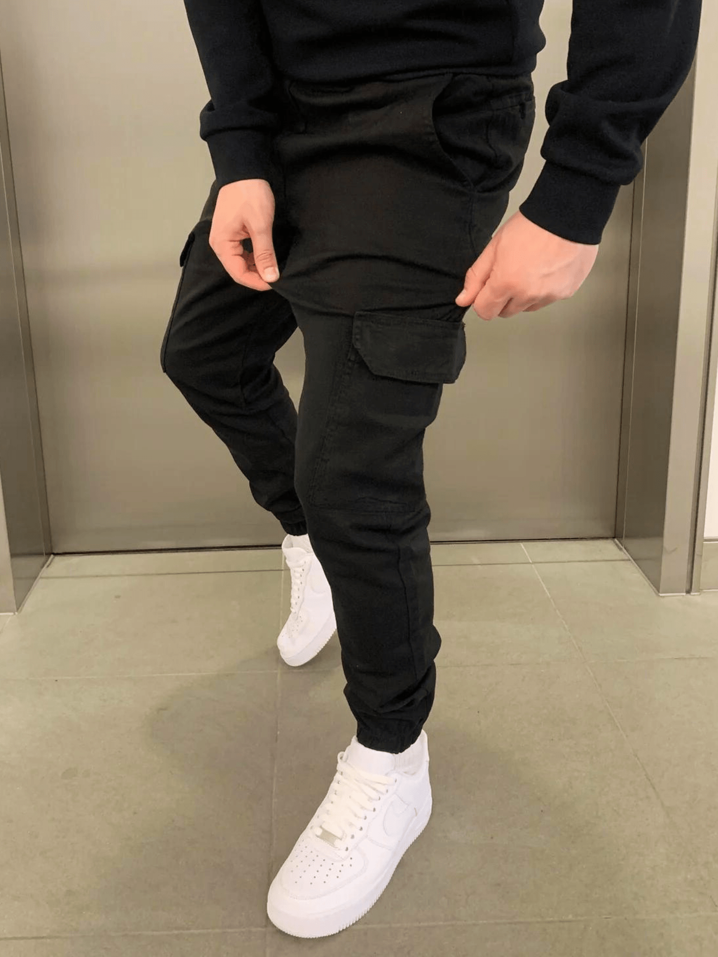 Leon – Cargo Jogpants Herren mit Elastischem Bund und Taschen