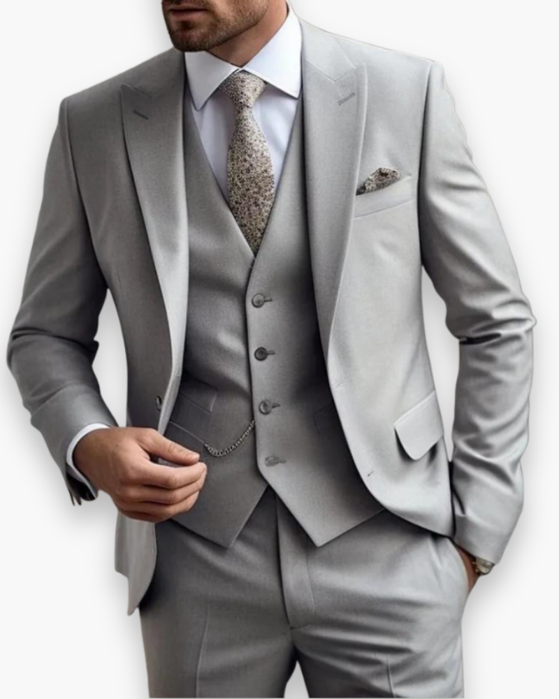 Leonard – Dreiteiliger Slim-Fit Anzug Herren