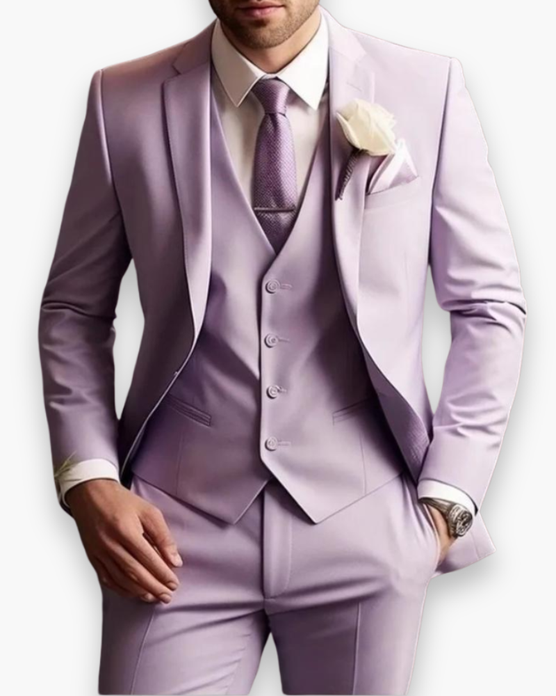 Leonard – Dreiteiliger Slim-Fit Anzug Herren
