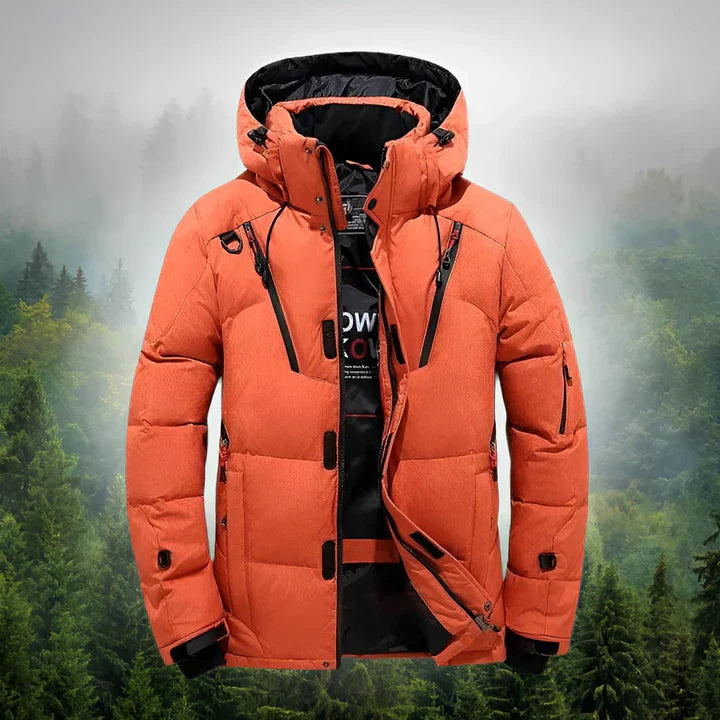 Mark - Herren Winterjacke mit Kapuze und funktionalem