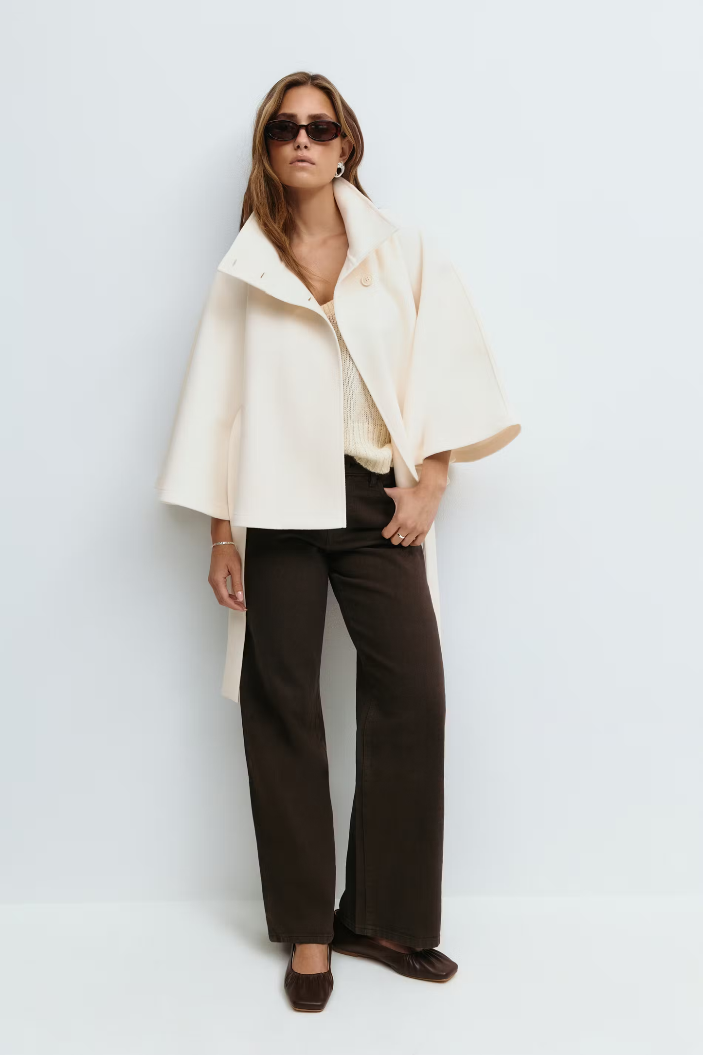 Isabelle - Damen Cape Mantel Winterjacke
