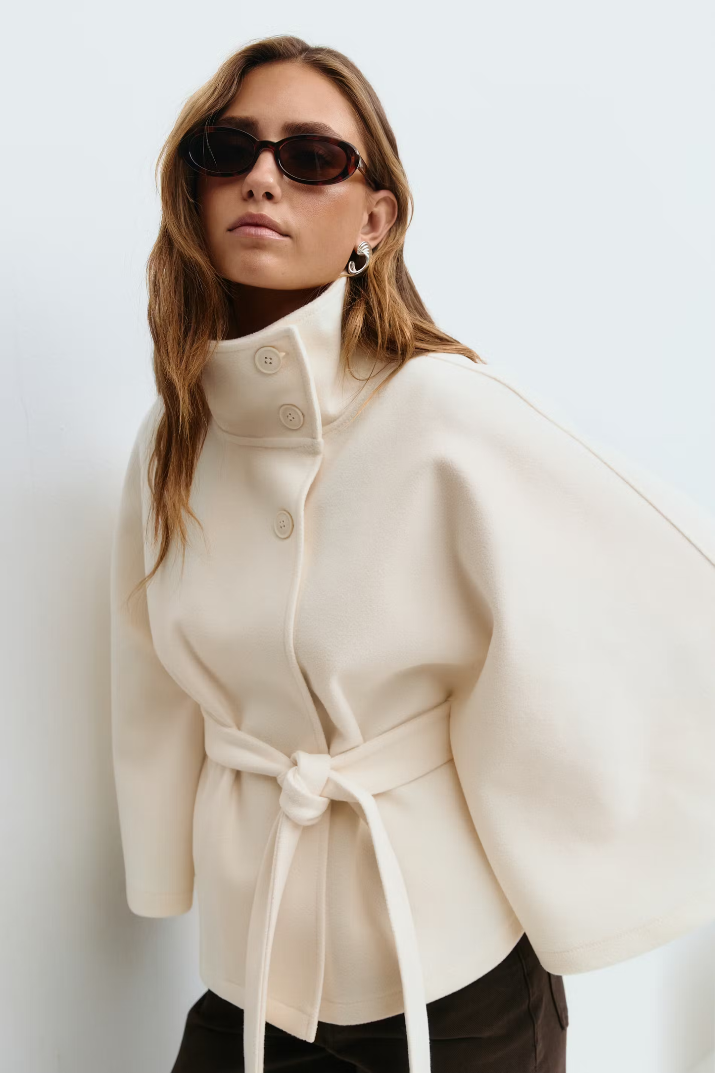 Isabelle - Damen Cape Mantel Winterjacke