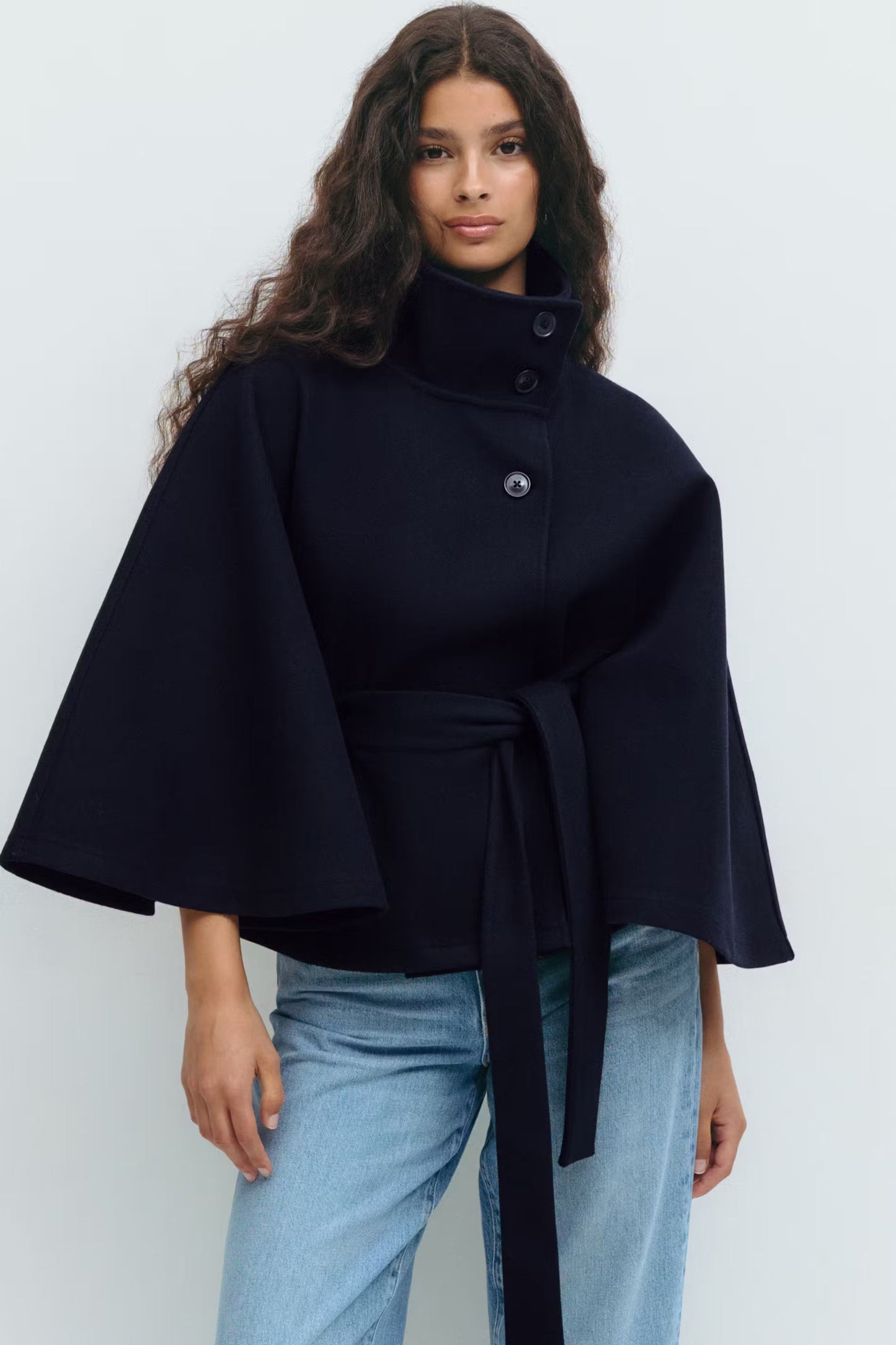 Isabelle - Damen Cape Mantel Winterjacke
