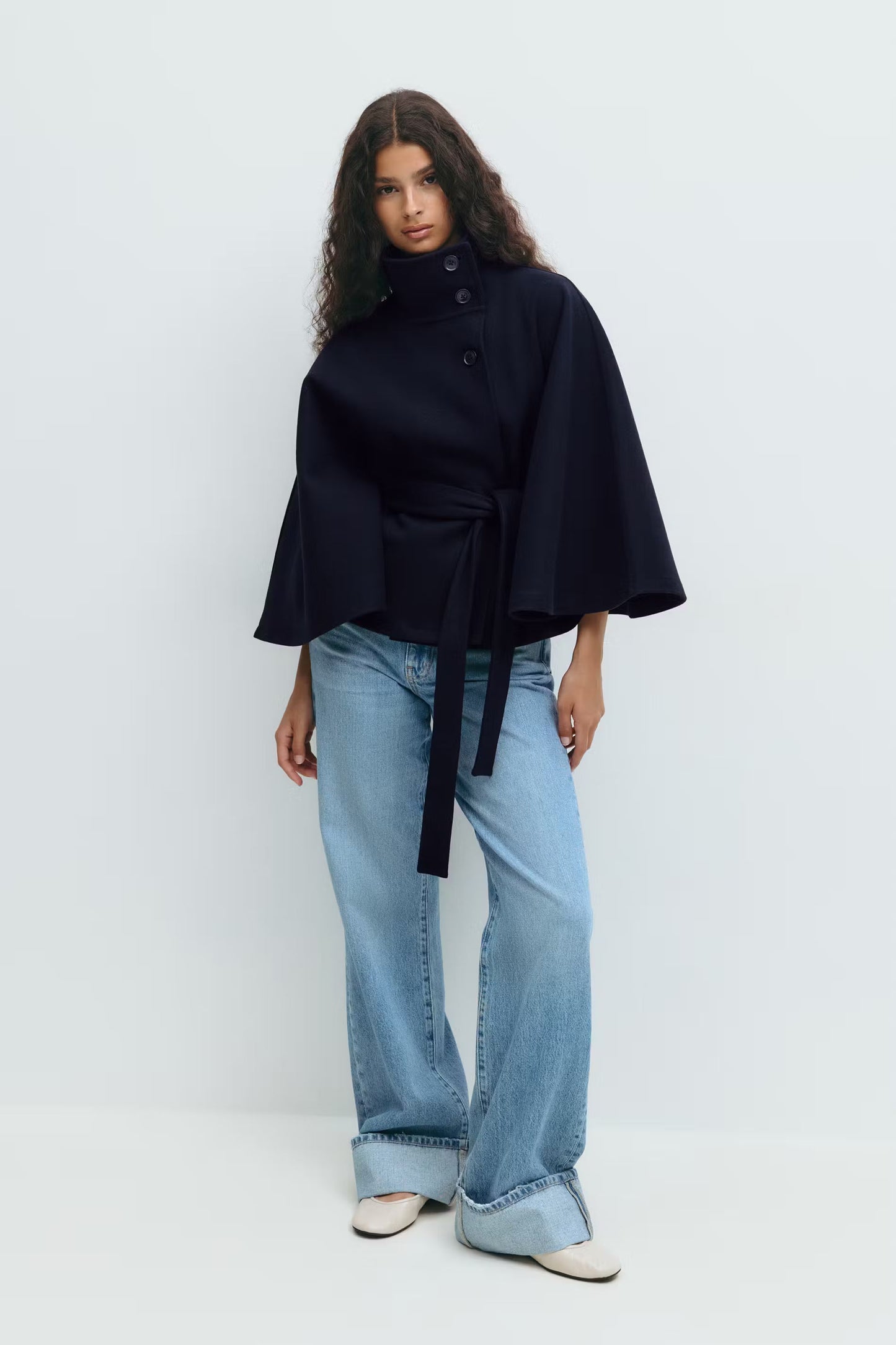 Isabelle - Damen Cape Mantel Winterjacke