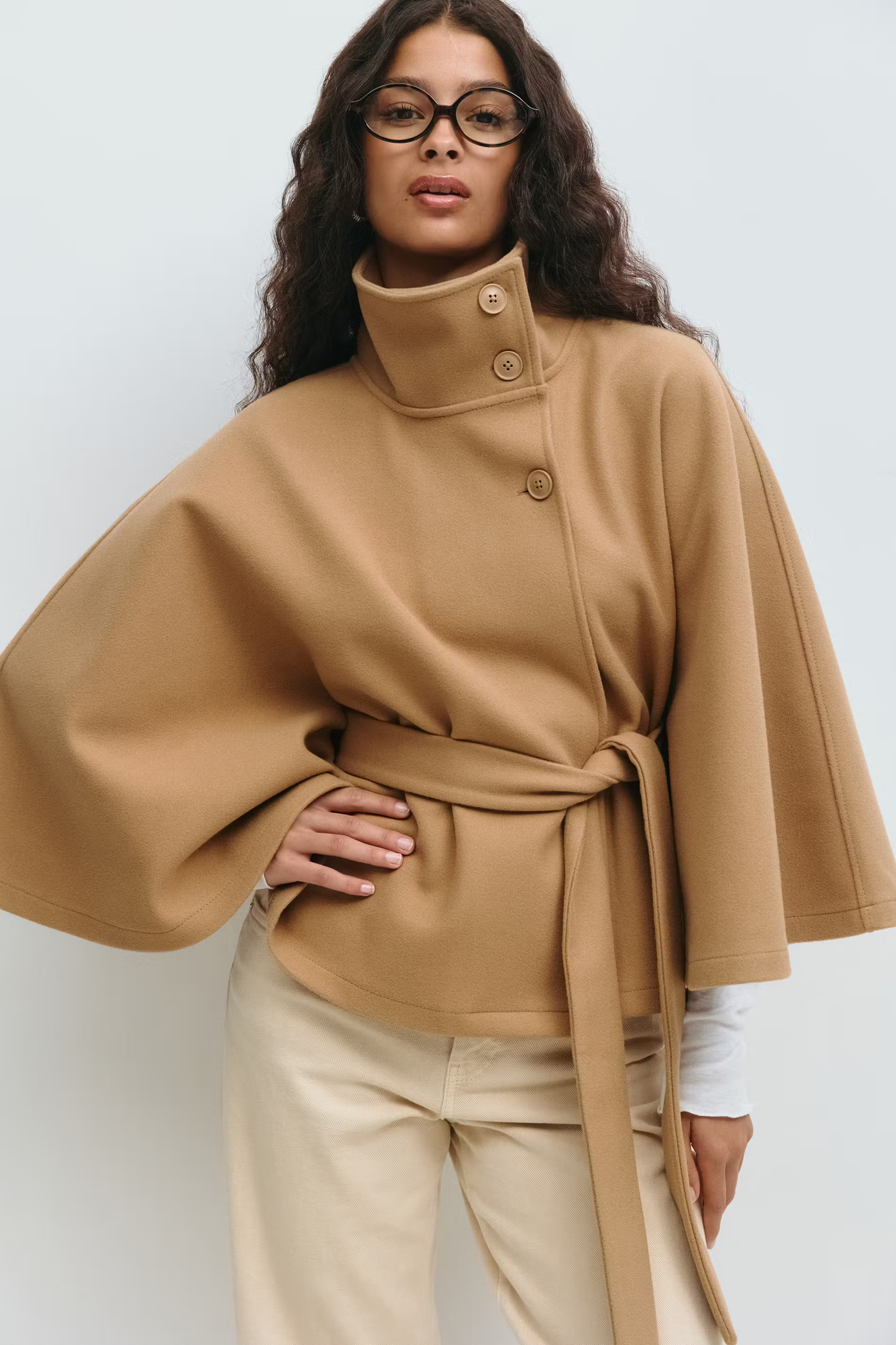Isabelle - Damen Cape Mantel Winterjacke