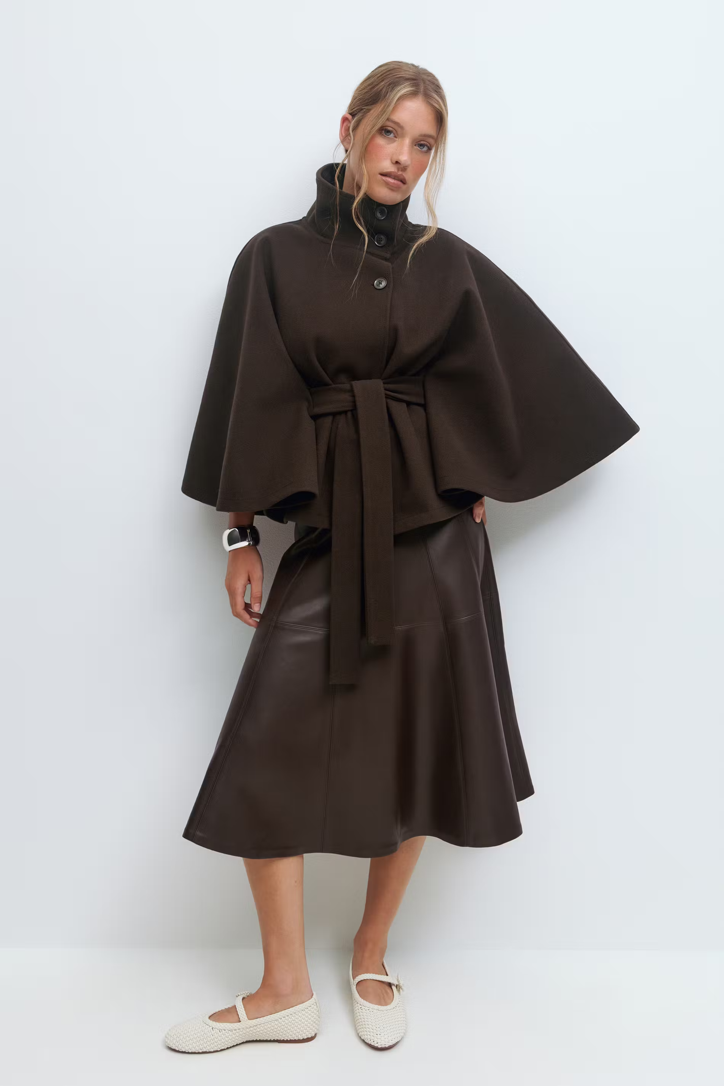 Isabelle - Damen Cape Mantel Winterjacke