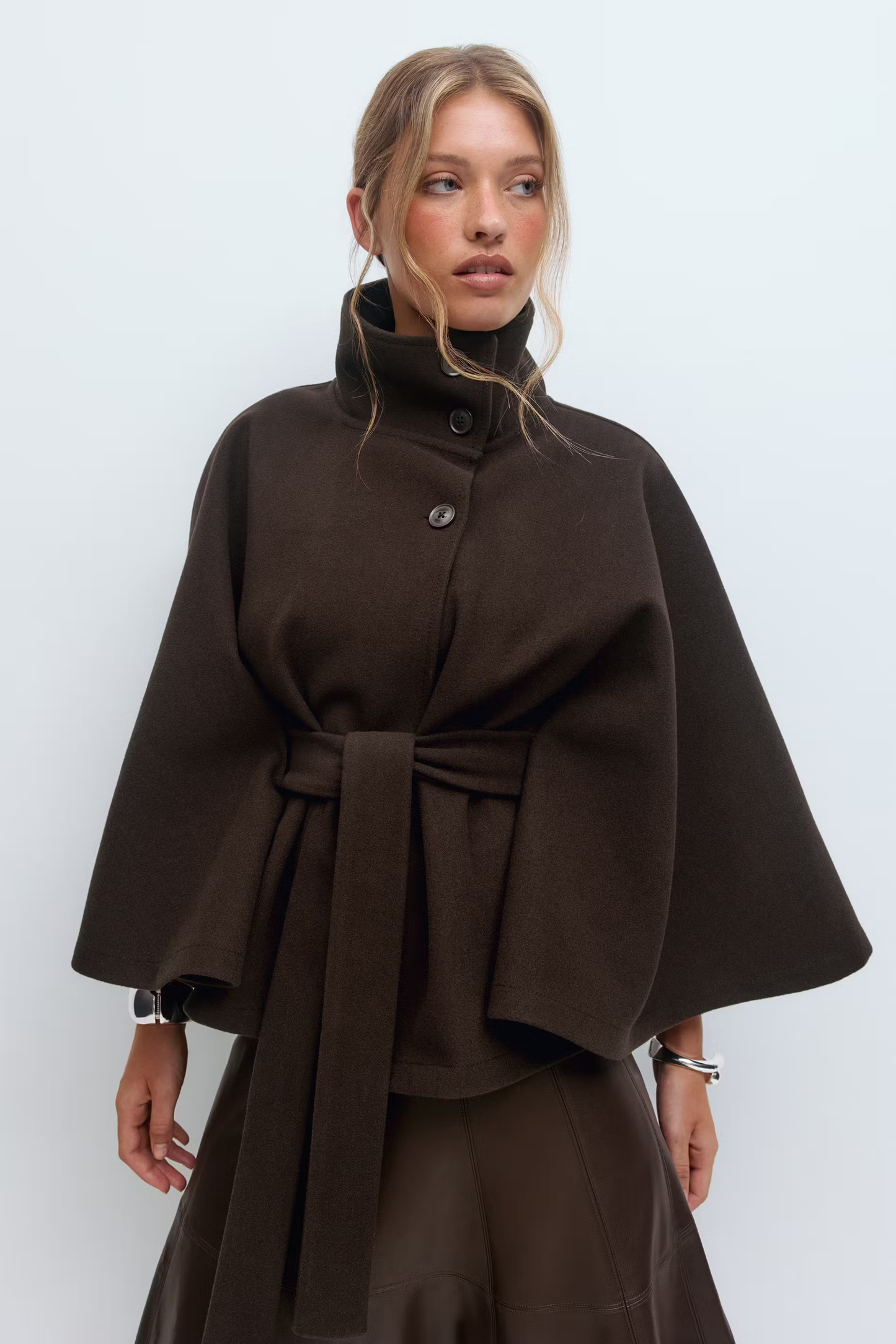 Isabelle - Damen Cape Mantel Winterjacke