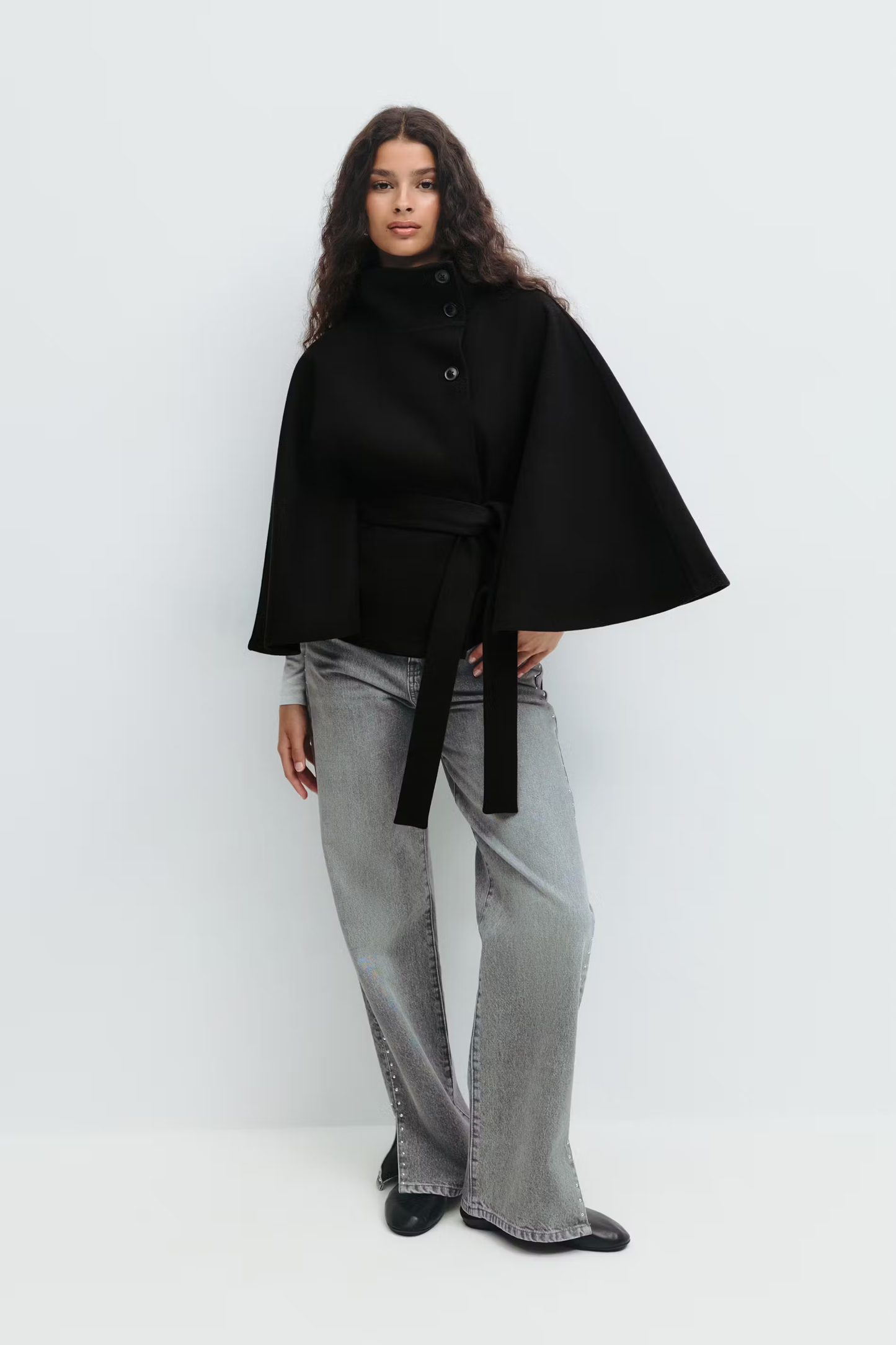 Isabelle - Damen Cape Mantel Winterjacke