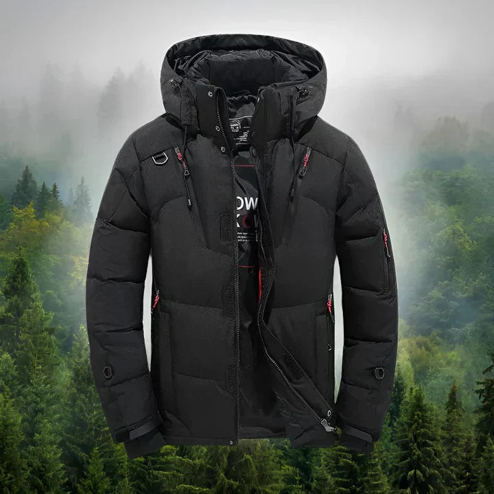 Mark - Herren Winterjacke mit Kapuze und funktionalem