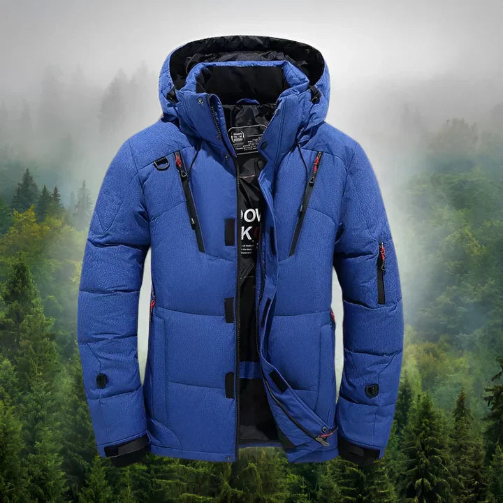 Mark - Herren Winterjacke mit Kapuze und funktionalem