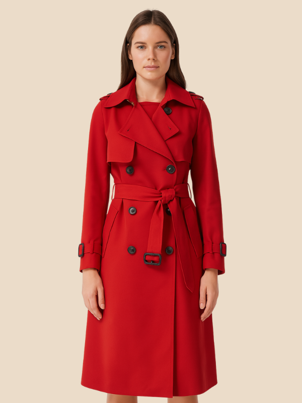 Sophia - Damen Trenchcoat mit Gürtel