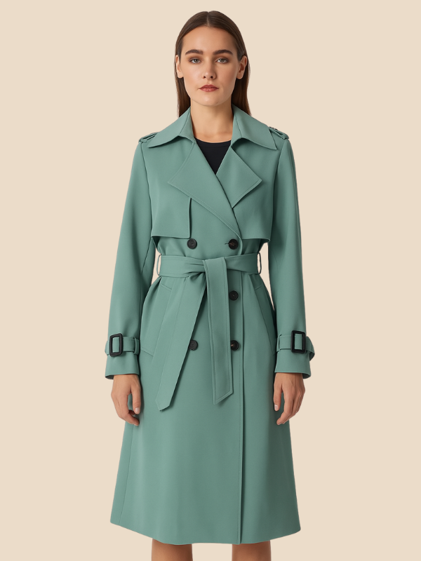 Sophia - Damen Trenchcoat mit Gürtel