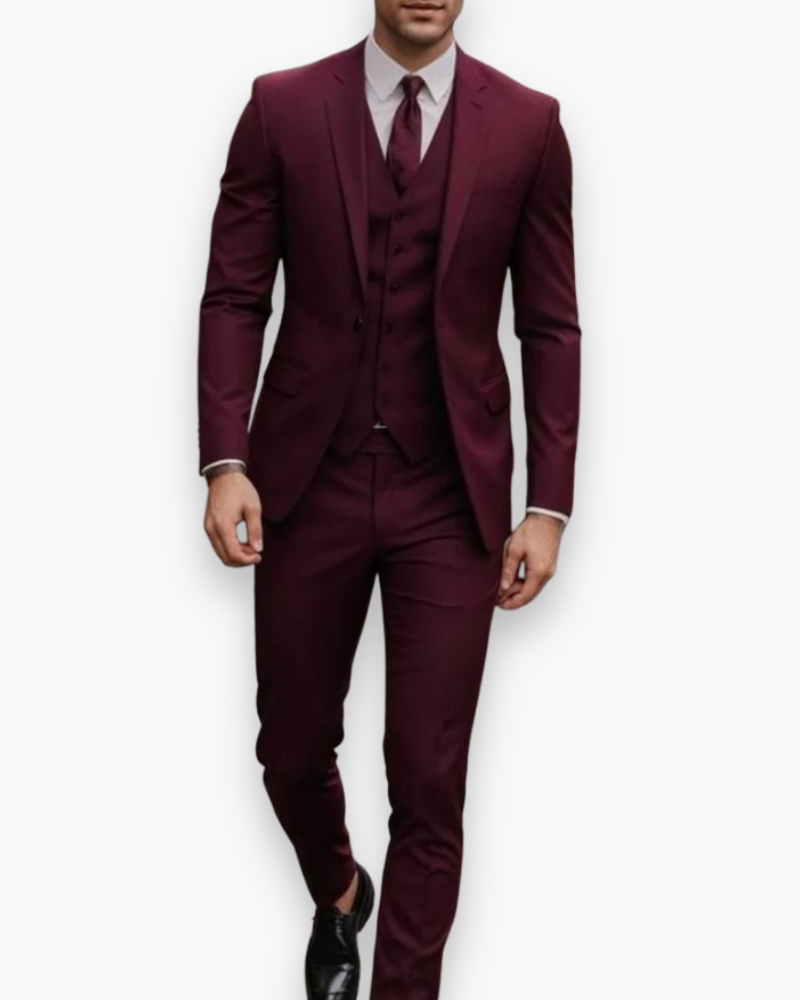 Leonard – Dreiteiliger Slim-Fit Anzug Herren