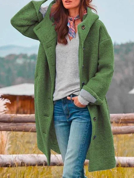 Hanna – Langer Wollmantel Damen