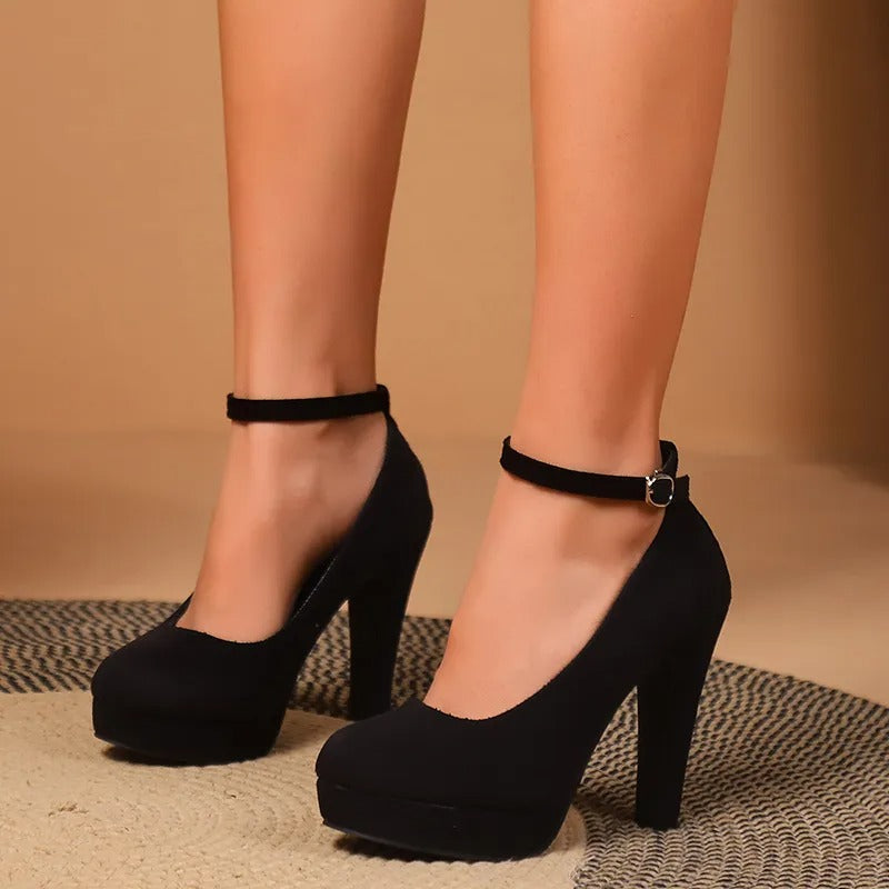 Lina - Damen High Heels Plateau Pumps Abendschuhe