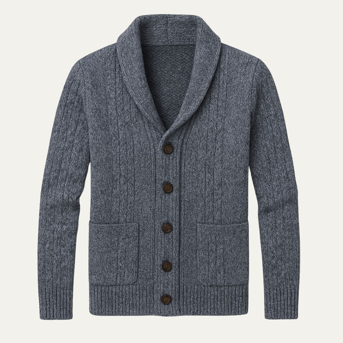 Milan – Strick-Cardigan mit Schalkragen für Herren