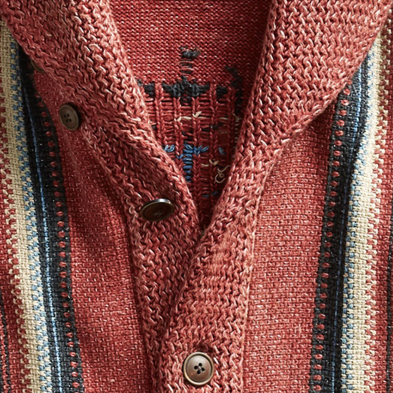 Milan – Gemusterte Strickjacke Herren