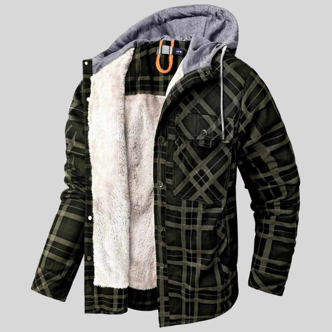 Jonas – Gefüttertes Karo Overshirt Herren