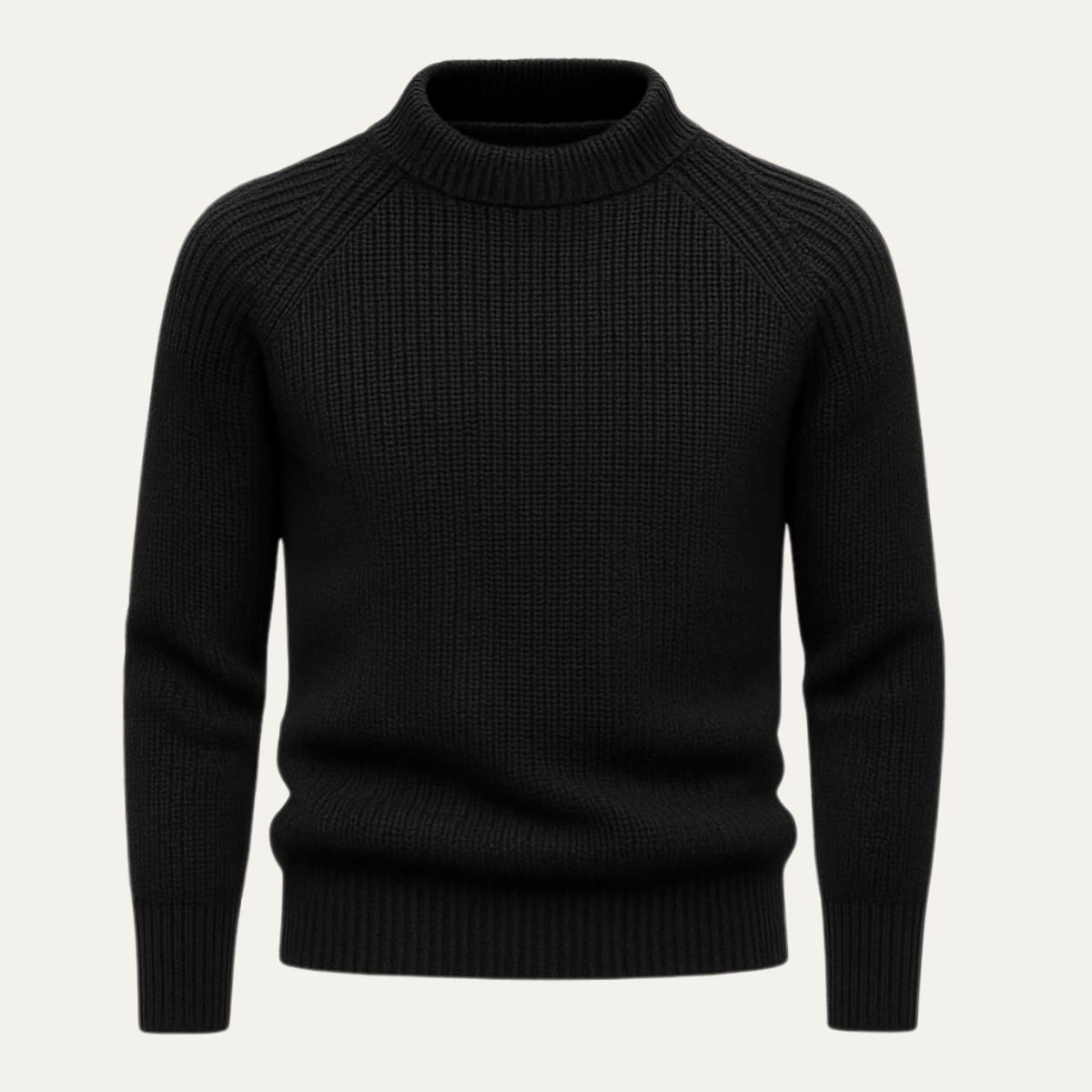 Jonas – Strukturierter Strickpullover mit Stehkragen für Herren