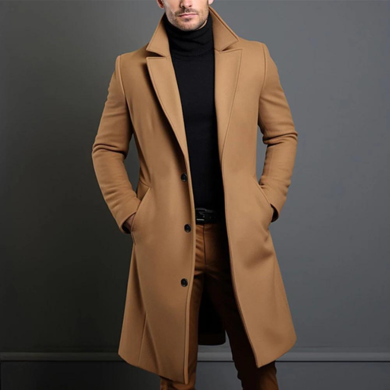 Liam – Klassischer Wollmantel Herren