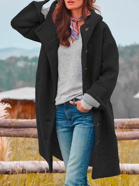 Hanna – Langer Wollmantel Damen