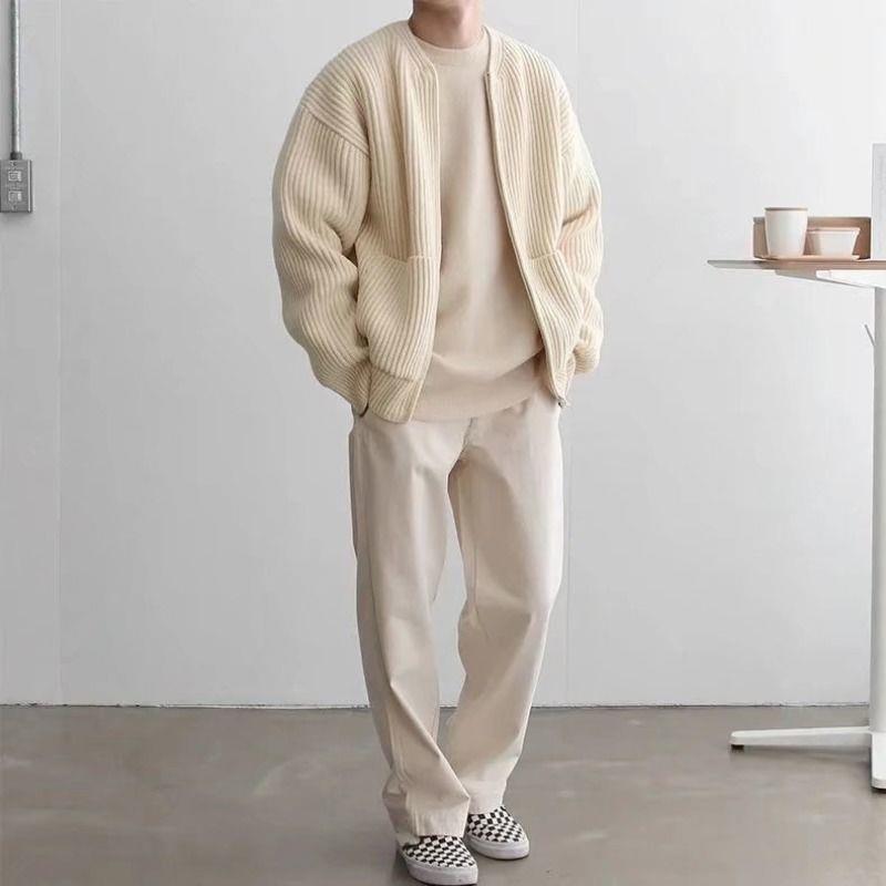 Noah - Herren Strickjacke mit Reißverschluss