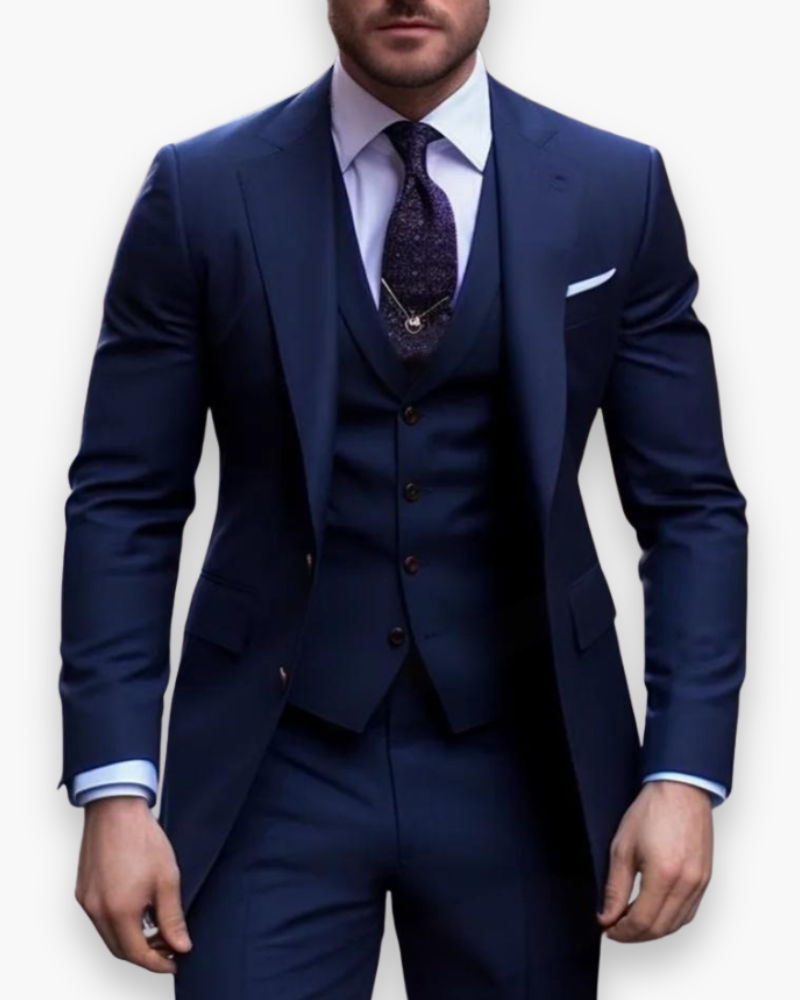 Leonard – Dreiteiliger Slim-Fit Anzug Herren