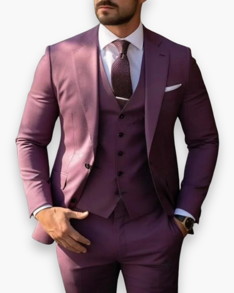 Leonard – Dreiteiliger Slim-Fit Anzug Herren