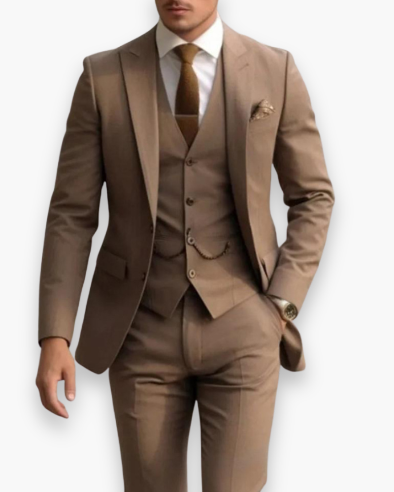Leonard – Dreiteiliger Slim-Fit Anzug Herren