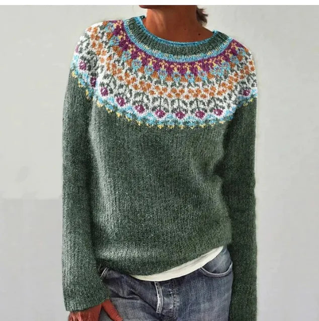 Anna – Farbverlauf Strickpullover Damen