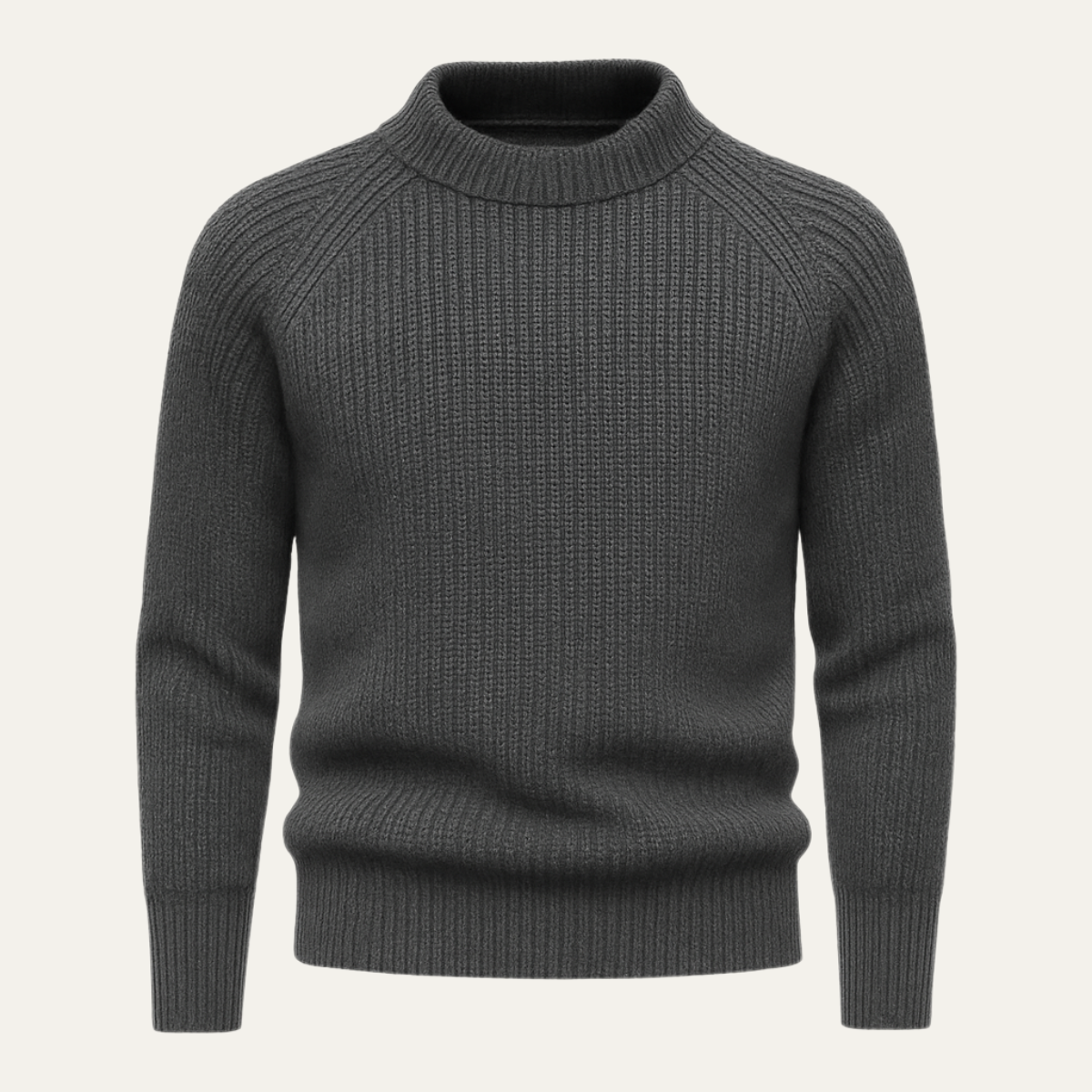Jonas – Strukturierter Strickpullover mit Stehkragen für Herren