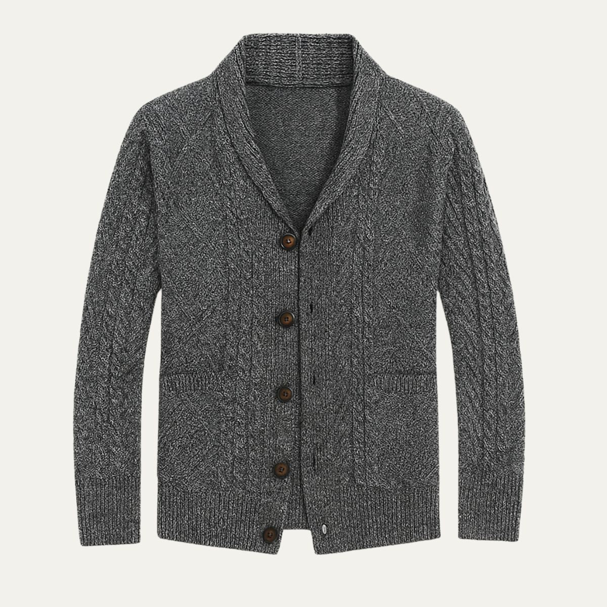 Milan – Strick-Cardigan mit Schalkragen für Herren