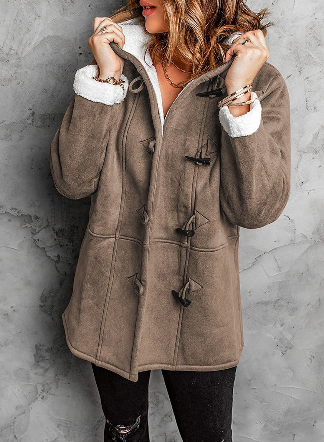 Soraka – Damen Wintermantel mit Kuschelfutter